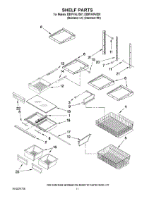 07 - Shelf Parts parts for Whirlpool Refrigerator EB9FVHLVS01 from AppliancePartsPros.com
