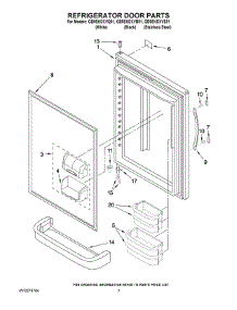 04 - Refrigerator Door Parts parts for Whirlpool Refrigerator GB9SHDXVB01 from AppliancePartsPros.com