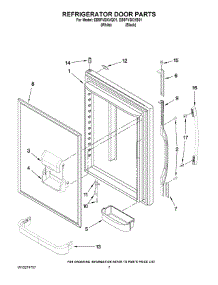 04 - Refrigerator Door Parts parts for Whirlpool Refrigerator EB9FVBXVQ01 from AppliancePartsPros.com