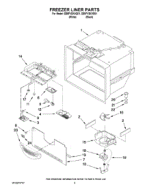 03 - Freezer Liner Parts parts for Whirlpool Refrigerator EB9FVBXVB01 from AppliancePartsPros.com