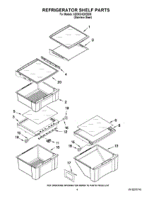 03 - Refrigerator Shelf Parts parts for Whirlpool Refrigerator 6GD5SHGXSS05 from AppliancePartsPros.com