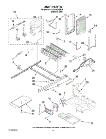09 - Unit Parts parts for Whirlpool Refrigerator 6GD5SHGXSS05 from AppliancePartsPros.com