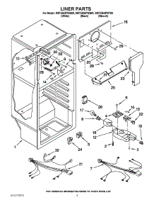 03 - Liner Parts parts for Whirlpool Refrigerator W8TXNGFWB00 from AppliancePartsPros.com
