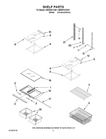 07 - Shelf Parts parts for Whirlpool Refrigerator EB2SHKXVD01 from AppliancePartsPros.com