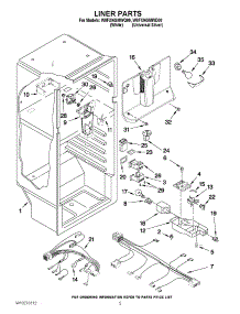 03 - Liner Parts parts for Whirlpool Refrigerator W8FXNGMWD00 from AppliancePartsPros.com