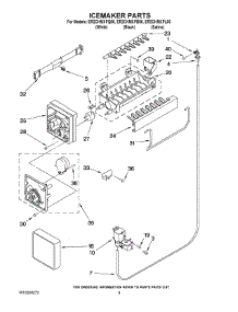 05 - Icemaker Parts parts for Whirlpool Refrigerator ER2CHMXPB06 from AppliancePartsPros.com