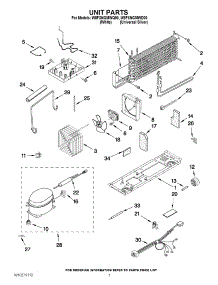 04 - Unit Parts parts for Whirlpool Refrigerator W8FXNGMWQ00 from AppliancePartsPros.com