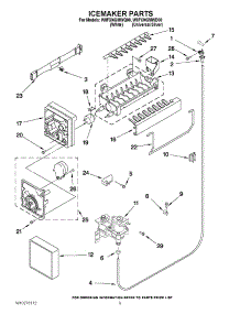 05 - Icemaker Parts parts for Whirlpool Refrigerator W8FXNGMWQ00 from AppliancePartsPros.com