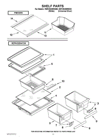 06 - Shelf Parts parts for Whirlpool Refrigerator W8FXNGMWQ00 from AppliancePartsPros.com