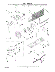 04 - Unit Parts parts for Whirlpool Refrigerator W8RXNGFWL00 from AppliancePartsPros.com