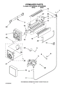 05 - Icemaker Parts parts for Whirlpool Refrigerator W8TXNGMWQ00 from AppliancePartsPros.com