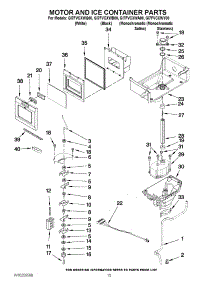 07 - Motor And Ice Container Parts parts for Whirlpool Refrigerator GI7FVCXWA00 from AppliancePartsPros.com