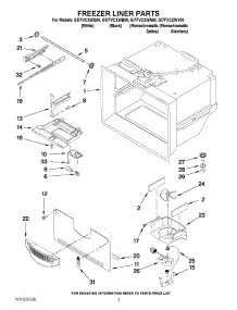02 - Freezer Liner Parts parts for Whirlpool Refrigerator GI7FVCXWB00 from AppliancePartsPros.com