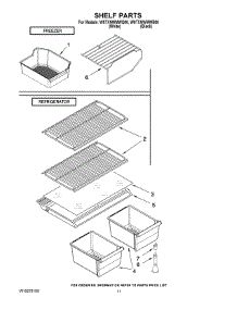 06 - Shelf Parts parts for Whirlpool Refrigerator W8TXNWMWQ00 from AppliancePartsPros.com