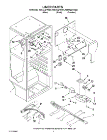 03 - Liner Parts parts for Whirlpool Refrigerator W8RXEGFWB00 from AppliancePartsPros.com