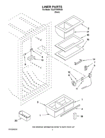 02 - Liner Parts parts for Whirlpool Freezer 7EL87TRRRV00 from AppliancePartsPros.com