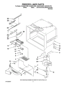 02 - Freezer Liner Parts parts for Whirlpool Refrigerator GX2SHDXVY00 from AppliancePartsPros.com