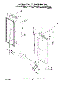 05 - Refrigerator Door Parts parts for Whirlpool Refrigerator GX2SHDXVY00 from AppliancePartsPros.com