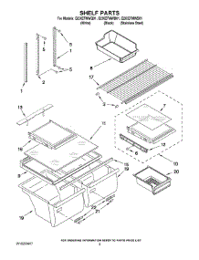 03 - Shelf Parts parts for Whirlpool Refrigerator G2IXEFMWS01 from AppliancePartsPros.com