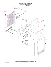 10 - Air Flow Parts parts for Whirlpool Refrigerator BRS70ERANA01 from AppliancePartsPros.com