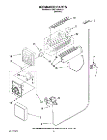 12 - Icemaker Parts parts for Whirlpool Refrigerator BRS70ERANA01 from AppliancePartsPros.com