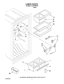 02 - Liner Parts parts for Whirlpool Freezer 7EL87TRRRV01 from AppliancePartsPros.com