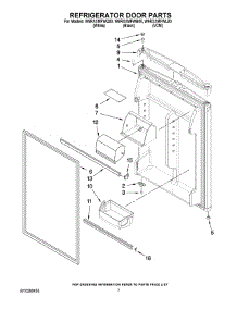 04 - Refrigerator Door Parts parts for Whirlpool Refrigerator W9RXXMFWL00 from AppliancePartsPros.com
