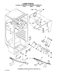 03 - Liner Parts parts for Whirlpool Refrigerator W5TXEWFWB00 from AppliancePartsPros.com