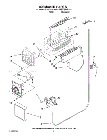 12 - Icemaker Parts parts for Whirlpool Refrigerator BRS70EBANA01 from AppliancePartsPros.com