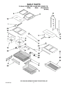 07 - Shelf Parts parts for Whirlpool Refrigerator GX2SHBXVB00 from AppliancePartsPros.com