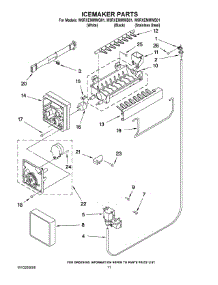 06 - Icemaker Parts parts for Whirlpool Refrigerator W9RXEMMWS01 from AppliancePartsPros.com