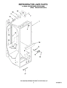 02 - Refrigerator Liner Parts parts for Whirlpool Refrigerator 6EC3FHKXWQ00 from AppliancePartsPros.com