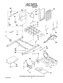 09 - Unit Parts parts for Whirlpool Refrigerator ED5FVGXWS00 from AppliancePartsPros.com