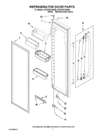 05 - Refrigerator Door Parts parts for Whirlpool Refrigerator 6EC3FHKXWQ00 from AppliancePartsPros.com