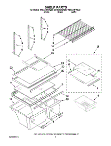 03 - Shelf Parts parts for Whirlpool Refrigerator W9RXXMFWB00 from AppliancePartsPros.com