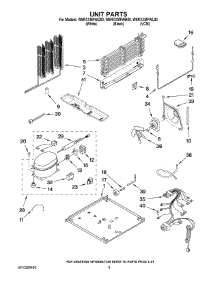 05 - Unit Parts parts for Whirlpool Refrigerator W9RXXMFWB00 from AppliancePartsPros.com