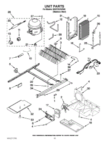 09 - Unit Parts parts for Whirlpool Refrigerator ED5PVEXWS00 from AppliancePartsPros.com