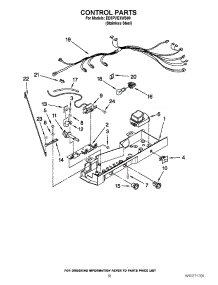 11 - Control Parts parts for Whirlpool Refrigerator ED5PVEXWS00 from AppliancePartsPros.com