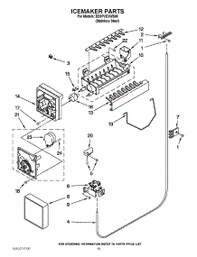 12 - Icemaker Parts parts for Whirlpool Refrigerator ED5PVEXWS00 from AppliancePartsPros.com