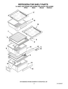 03 - Refrigerator Shelf Parts parts for Whirlpool Refrigerator ED5LVAXWB00 from AppliancePartsPros.com
