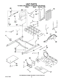 09 - Unit Parts parts for Whirlpool Refrigerator ED5LDEXWB00 from AppliancePartsPros.com