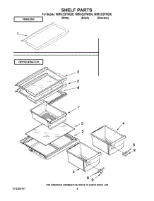 05 - Shelf Parts parts for Whirlpool Refrigerator W8RXEGFWS00 from AppliancePartsPros.com