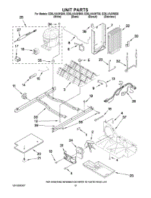 11 - Unit Parts parts for Whirlpool Refrigerator ED5LVAXWQ00 from AppliancePartsPros.com