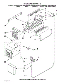 05 - Icemaker Parts parts for Whirlpool Refrigerator W8RXNGMWS00 from AppliancePartsPros.com