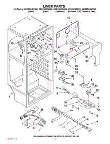 03 - Liner Parts parts for Whirlpool Refrigerator W8RXNGMWL00 from AppliancePartsPros.com