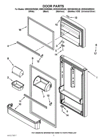 02 - Door Parts parts for Whirlpool Refrigerator W8RXEGMWS00 from AppliancePartsPros.com