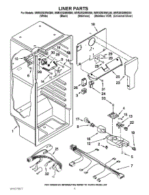 03 - Liner Parts parts for Whirlpool Refrigerator W8RXEGMWS00 from AppliancePartsPros.com