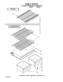 05 - Shelf Parts parts for Whirlpool Refrigerator W4TXNWFWQ00 from AppliancePartsPros.com