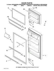 02 - Door Parts parts for Whirlpool Refrigerator W8RXNGMWB00 from AppliancePartsPros.com