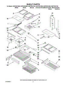 07 - Shelf Parts parts for Whirlpool Refrigerator GX2FHDXVA00 from AppliancePartsPros.com